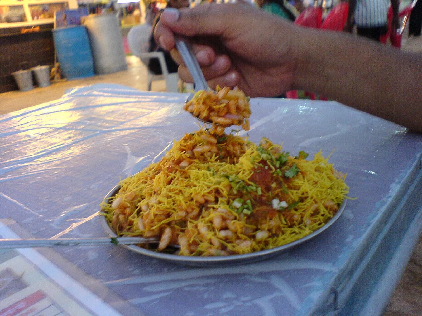 Bhel Puri at Juhu Beach