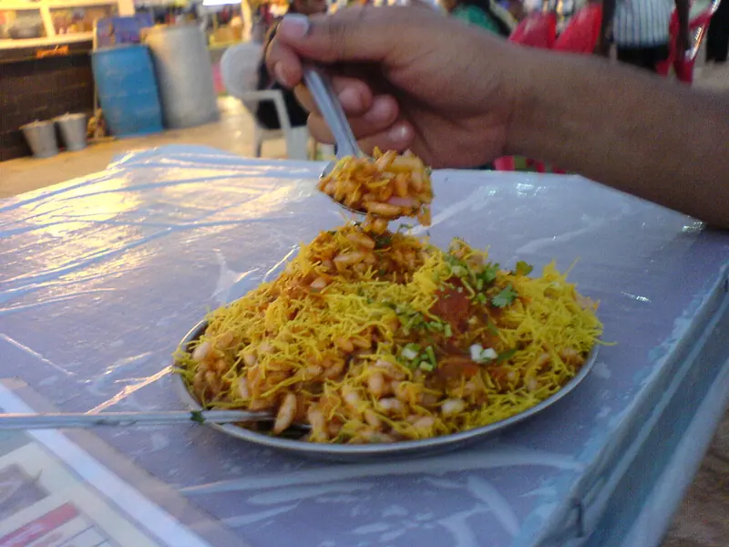 Bhel Puri at Juhu Beach